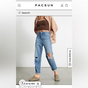 PacSun Distressed Mom Jeans 25